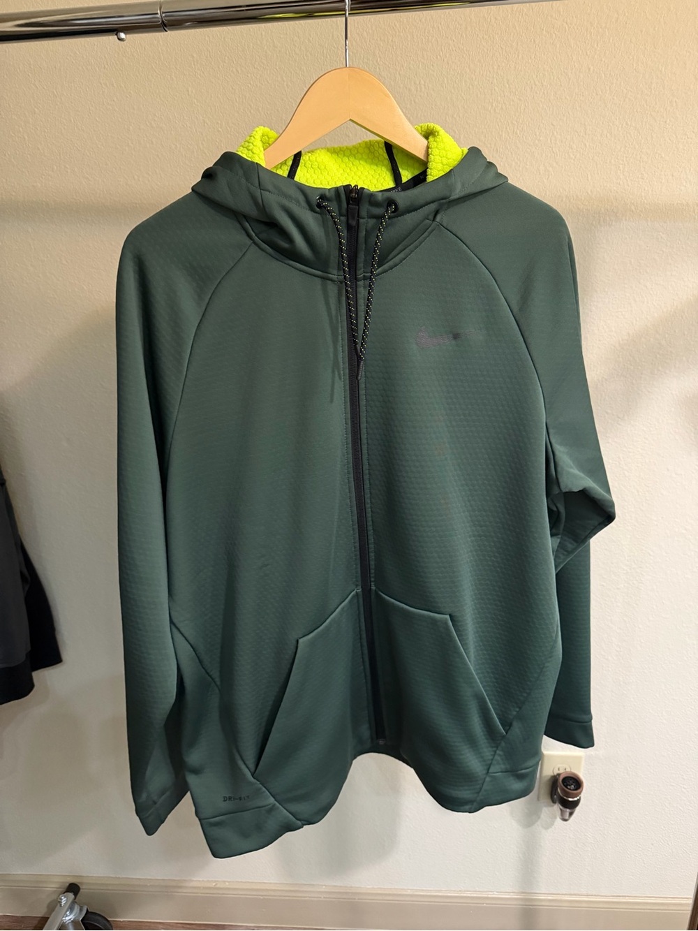 Nike Therma Sphere Full Zip Training Hoodie Green XL